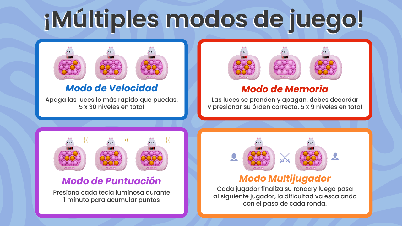 Pop It Electrónico Modos de juego Cosa para mujeres juguetes