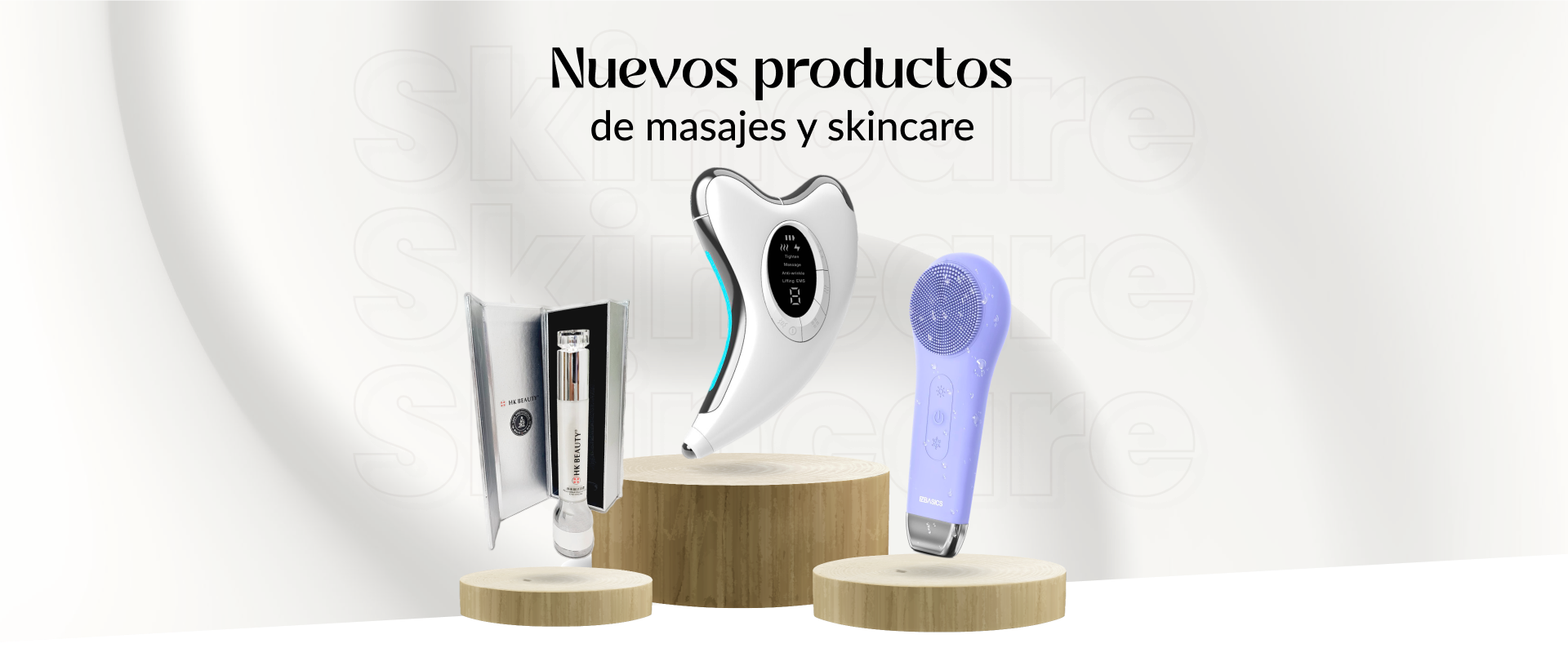 Hero Banner Productos nuevos de Skincare y masajes CPM