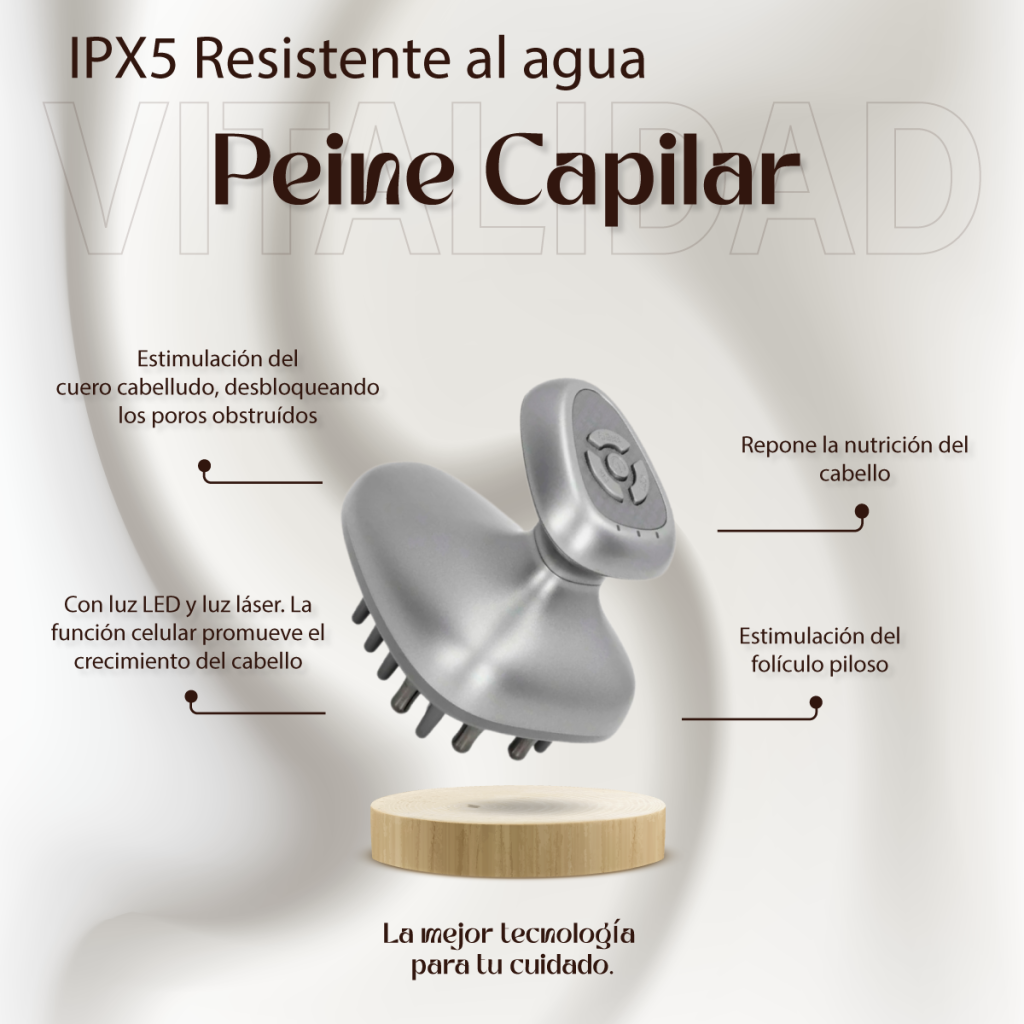 Otras características peine masajeador cabello
